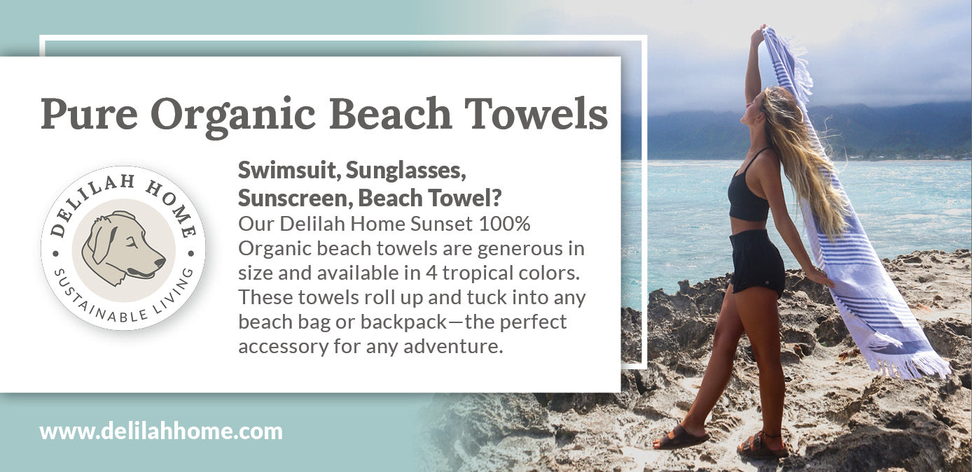 100% Organic Cotton Sunset Beach Towels