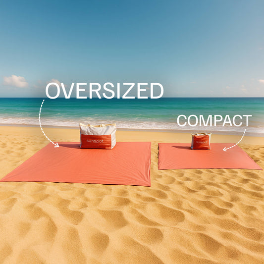 Premium Beach Tote with Pull-out Blanket