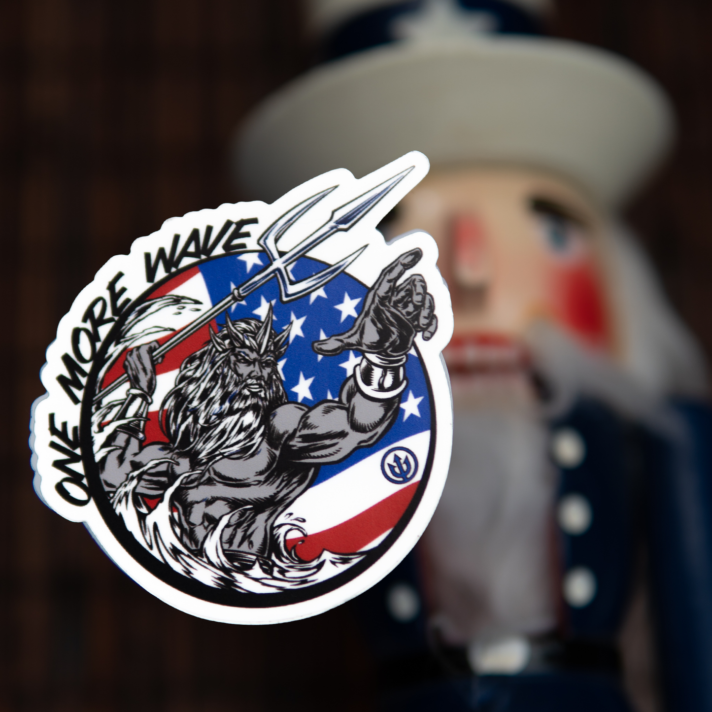 Patriotic Retro Logo Sticker